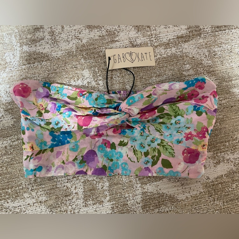Gab & Kate Floral Pink Women's Top